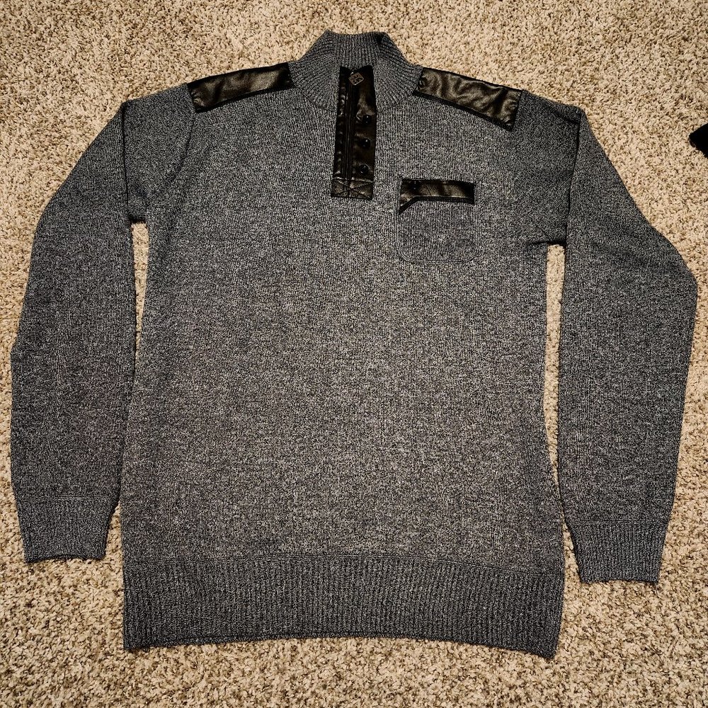 Gray and black Men's Red Ape sweater size XL